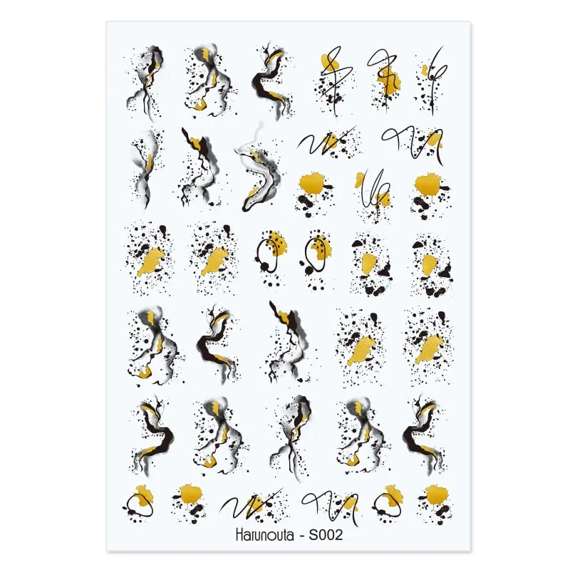 1PC Succulent Plants Flower 3D Nail Sticker Spring Floral Leaves Adhesive Transfer Decals Slider DIY Nail Art Decoration-Nail Inspo