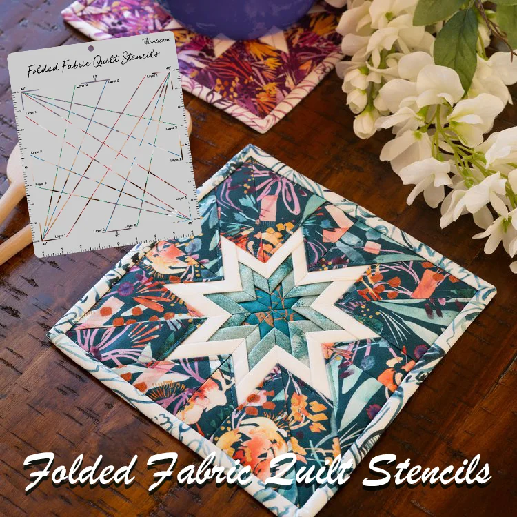 Folded Fabric Quilt Stencils