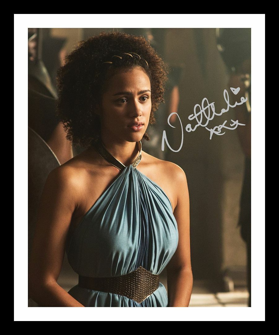 Nathalie Emmanuel - Game Of Thrones Autograph Signed & Framed Photo Poster painting