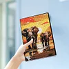 Elefant Kristall Notizblock Skizzenbuch - 5d DIY Handwerk Notizbuch