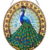 Diamond Painting Acrylic Stained Glass Peacock Hanging Pendant