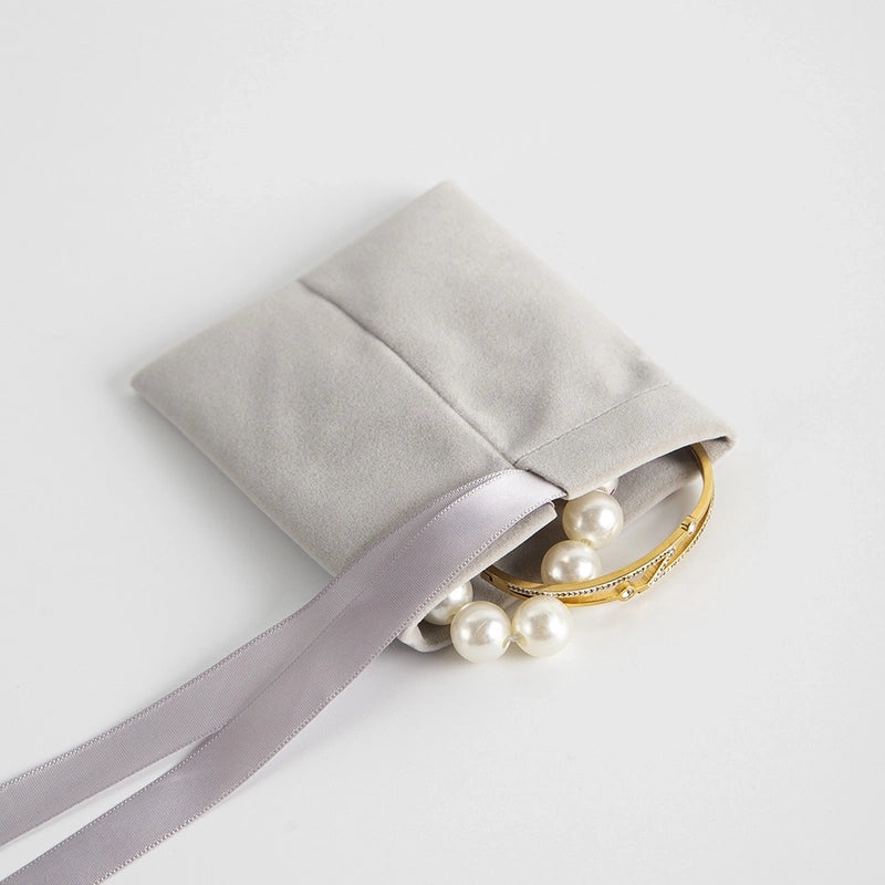 1 Piece Cloth Minimalist Daily Solid Color Jewelry Packaging Bags