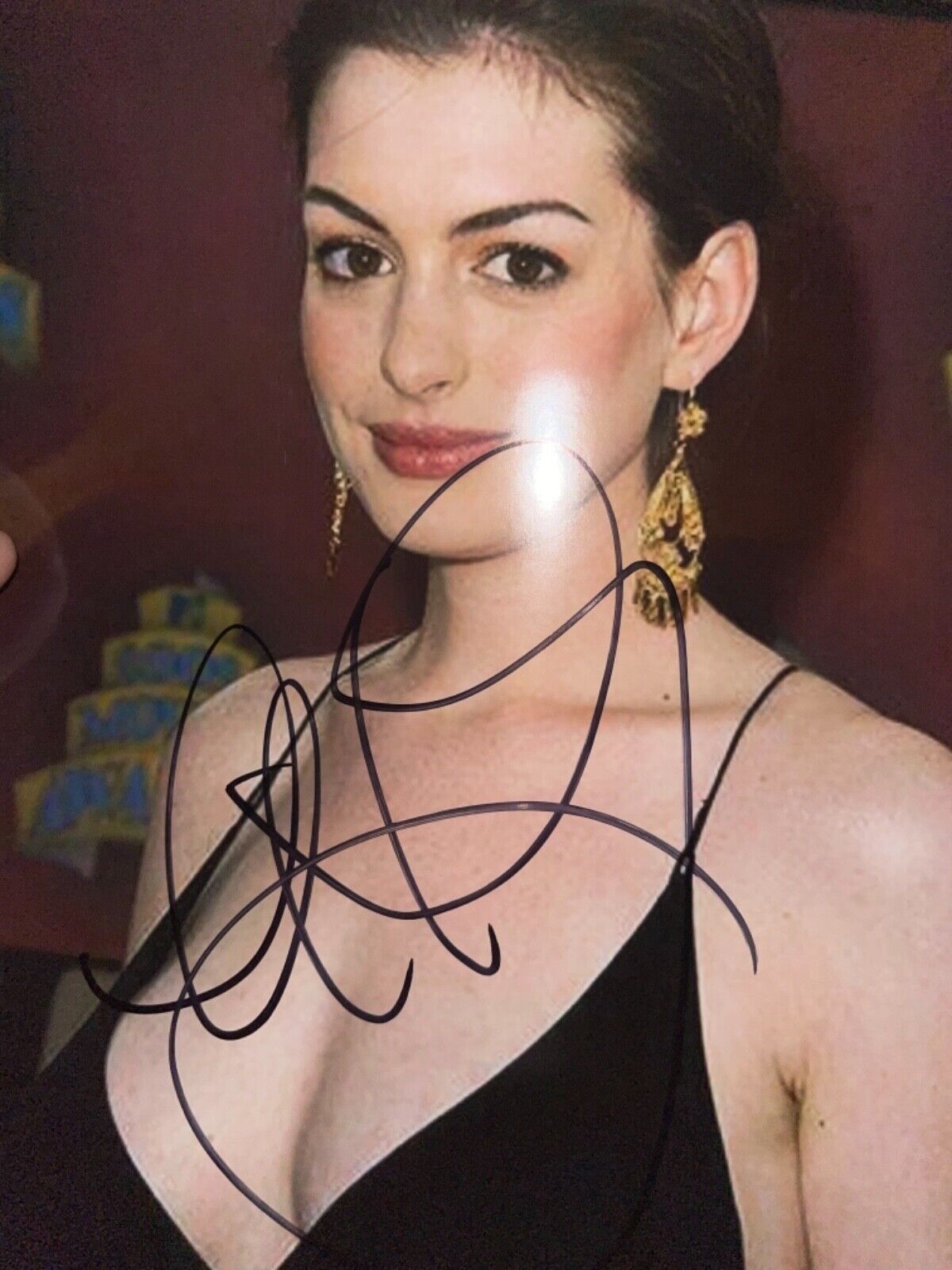 Anne Hathaway signed 8 x10 Photo Poster painting sexy picture super duper hot hott