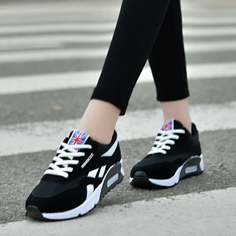women Vulcanized shoes  Female Sports Shoes Summer Lace Up Ladies Shoes Women'S Casual Mesh Chunky Sneakers Tenis Feminino