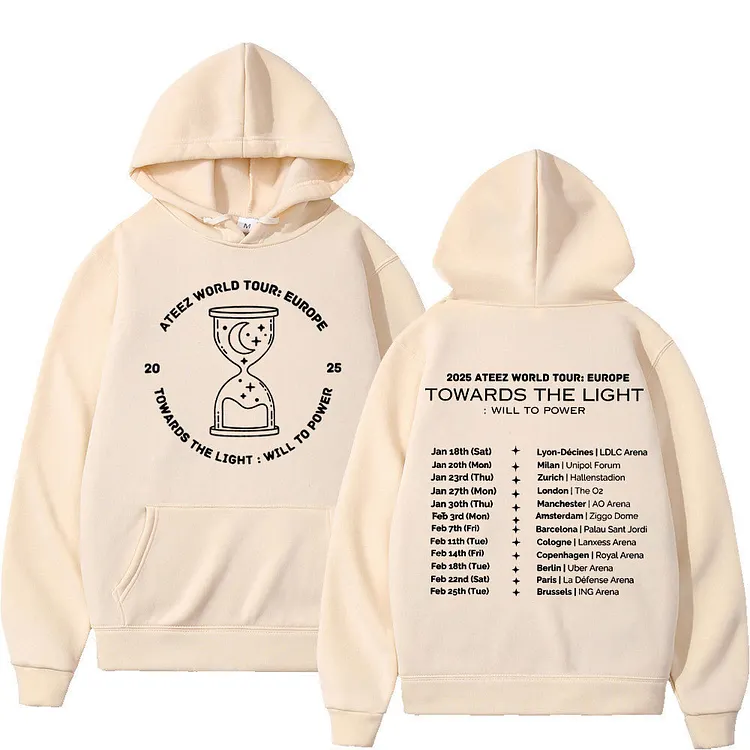 2025 Ateez Towards The Light: Will to Power World Tour Graphic Hoodie