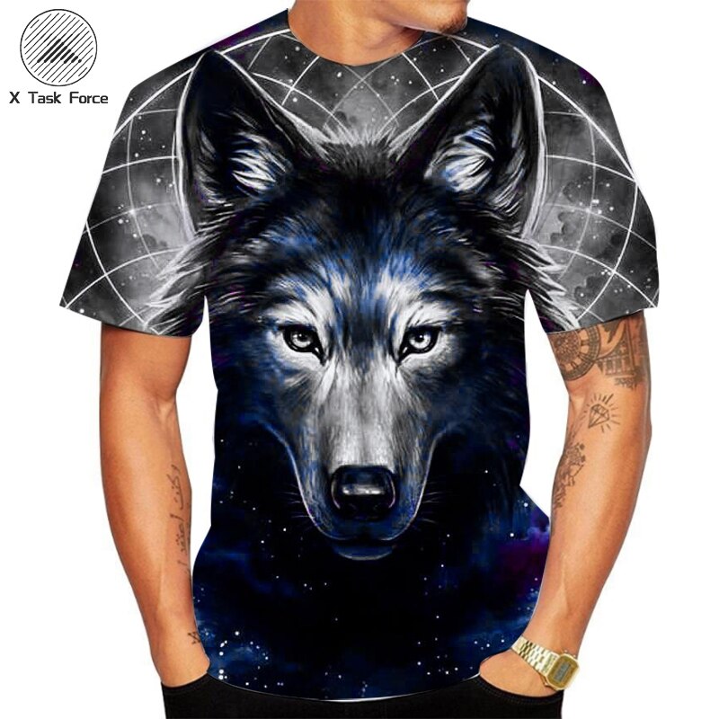 

Wolf - 3D Printed Men T Shirt, Xl, 501 Original