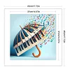 (US Local)Piano -11CT Stamped Cross Stitch Kit(45x45cm)