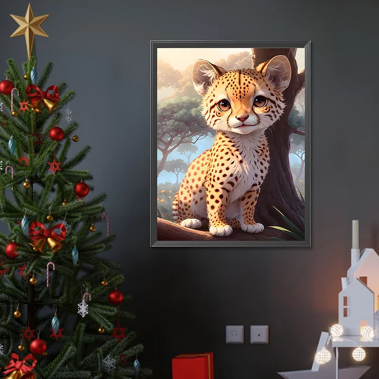 Cheetah Tiny One Christmas Ornament