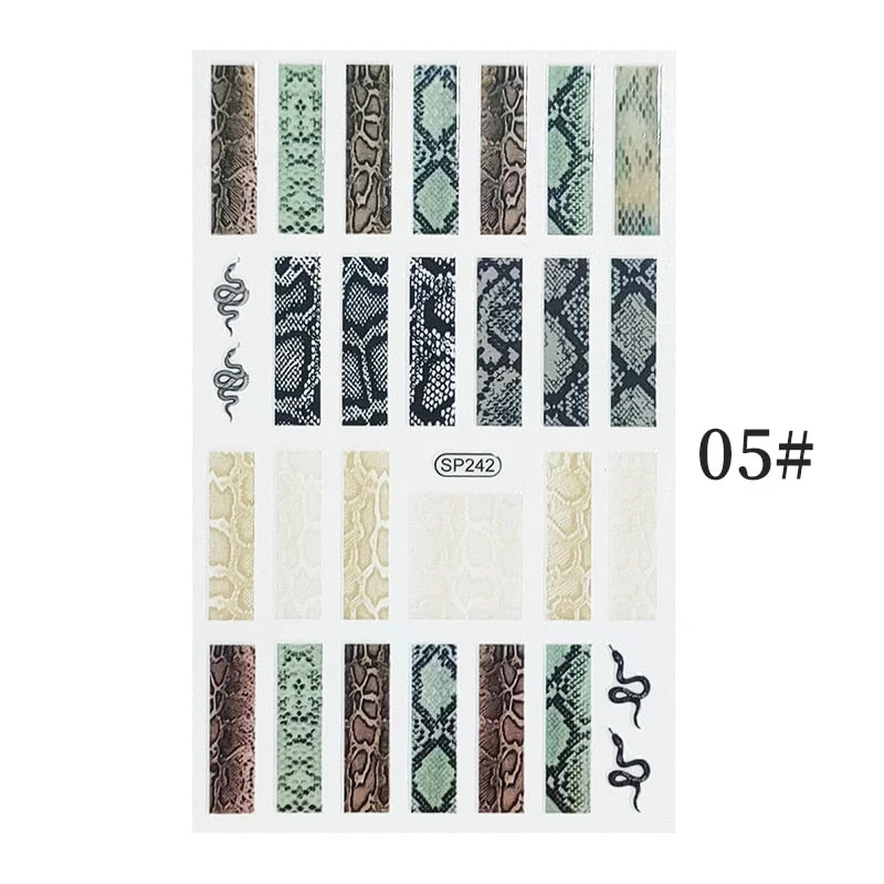 1 Sheet New Roman English Alphabet Number 3D Nail Stickers Christmas Animals iridescent Gold Silver Word Small Letters Nail