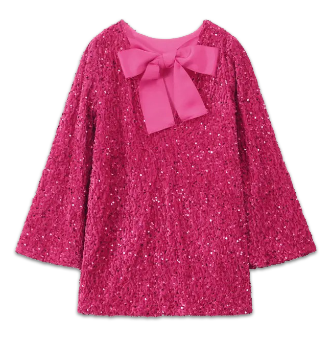 The Sequined Bow Dress