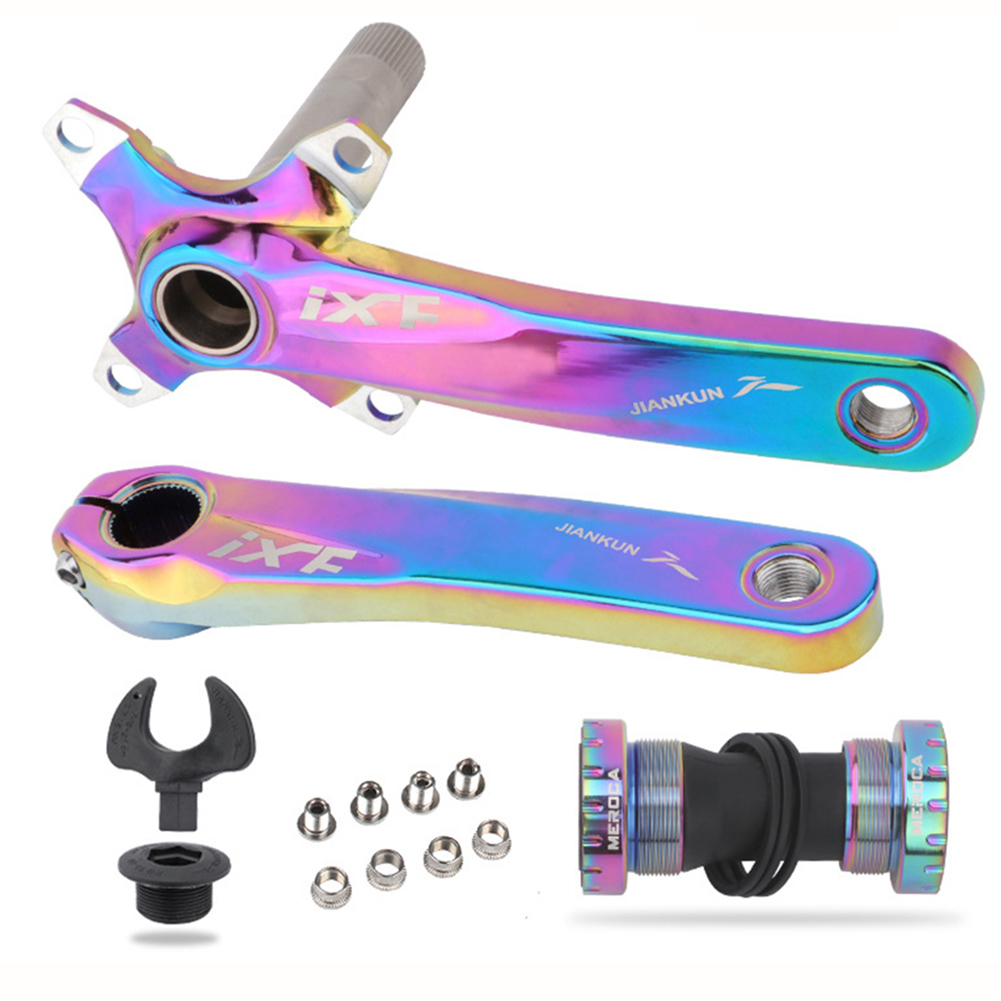 

104BCD Bicycle Crank Chainwheel Bottom Bracket BB MTB Bike Crankset 170mm, Hollow crank + bottom bracket, 501 Original