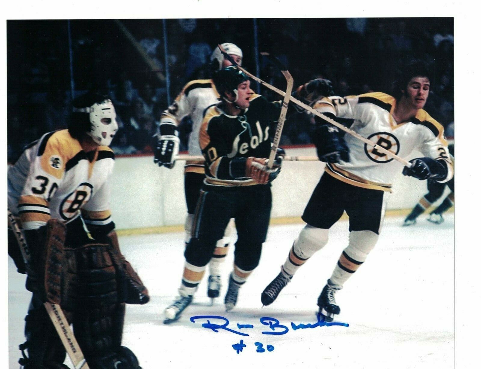 Ross Brooks Boston Bruins Signed 8 x 10