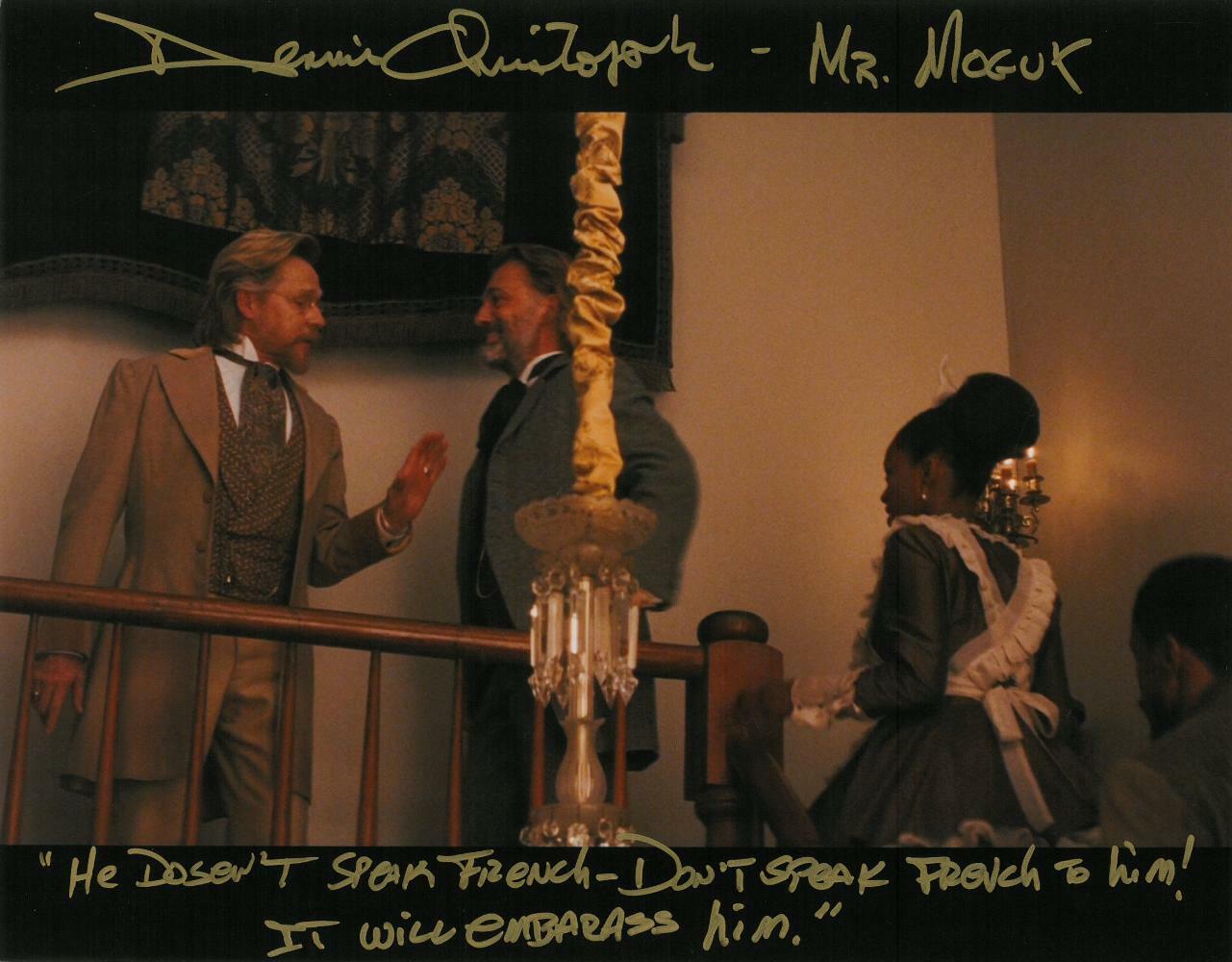 Dennis Christopher Signed Django Unchained Auto 11x14 Photo Poster painting PSA/DNA #AD34512