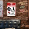 Warning No Trespassing We Dont Dial 911 We Call The Coroner - Vintage Metal Signs - 30*40cm - Warning