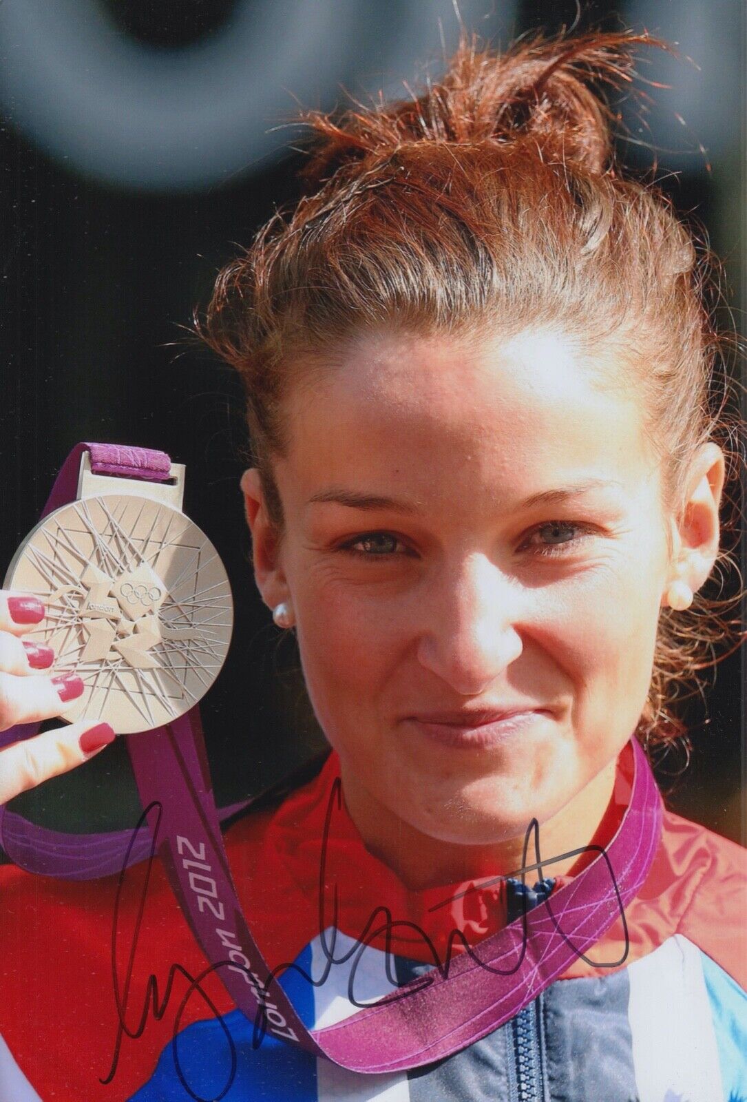 LIZZIE ARMITSTEAD DEIGNAN HAND SIGNED 12X8 Photo Poster painting OLYMPICS AUTOGRAPH LONDON 6