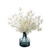 Cream White 3 Stems Artificial Eucalyptus Home Event Photography Dinner Table Setting Floral Decor