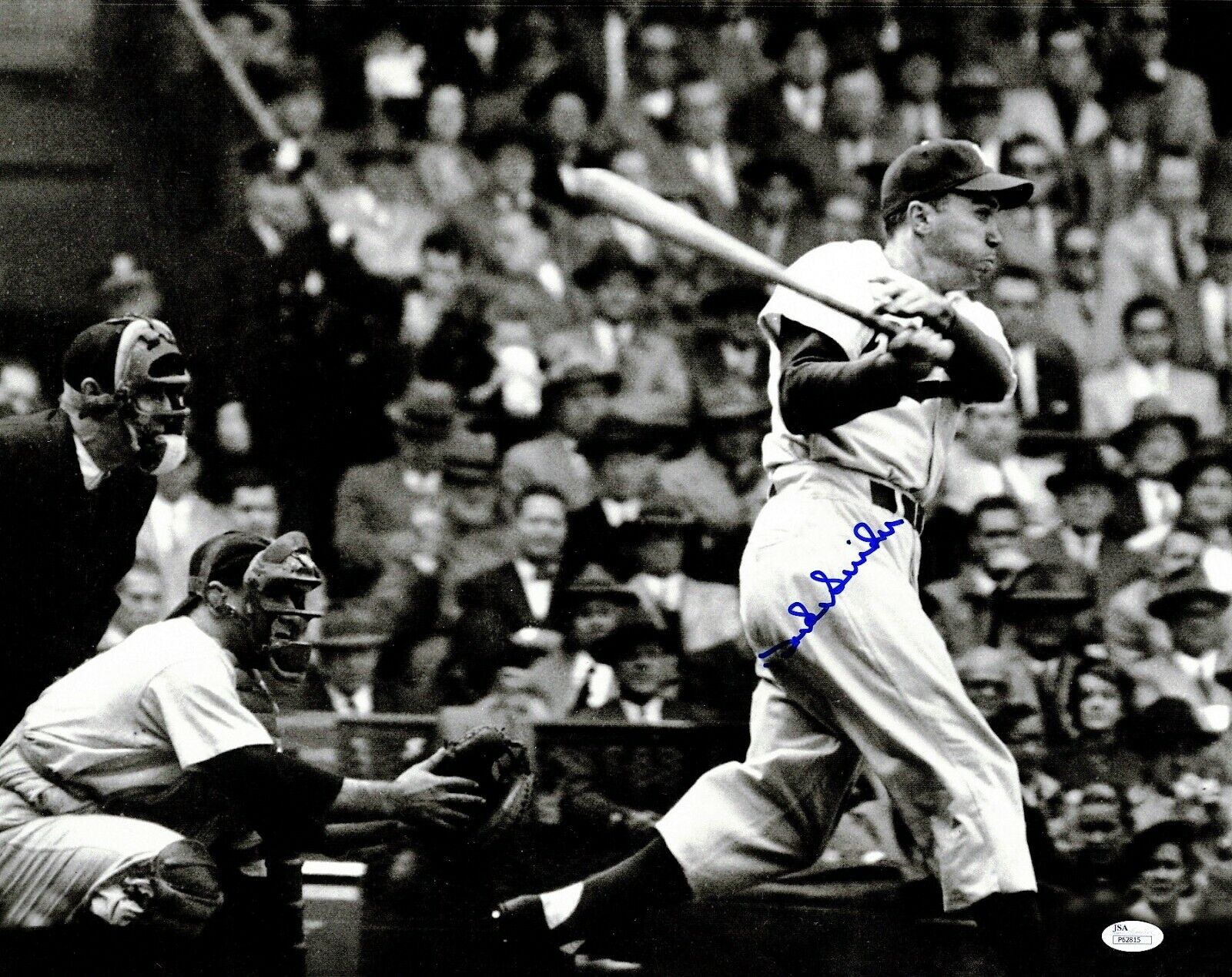 Duke Snider Signed Autographed Brooklyn Dodgers 16x20 Photo Poster painting Deceased + JSA COA