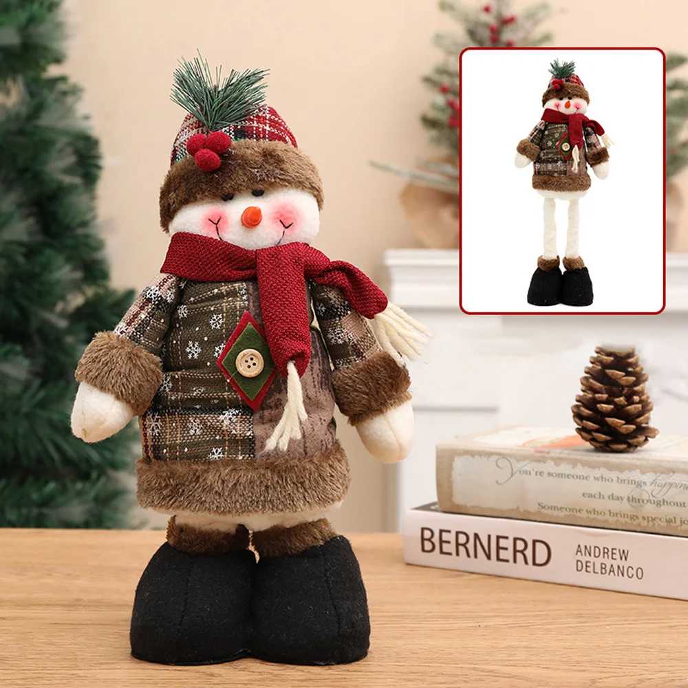 New Retro Retractable Doll Christmas Decoration Arrangement Ornament