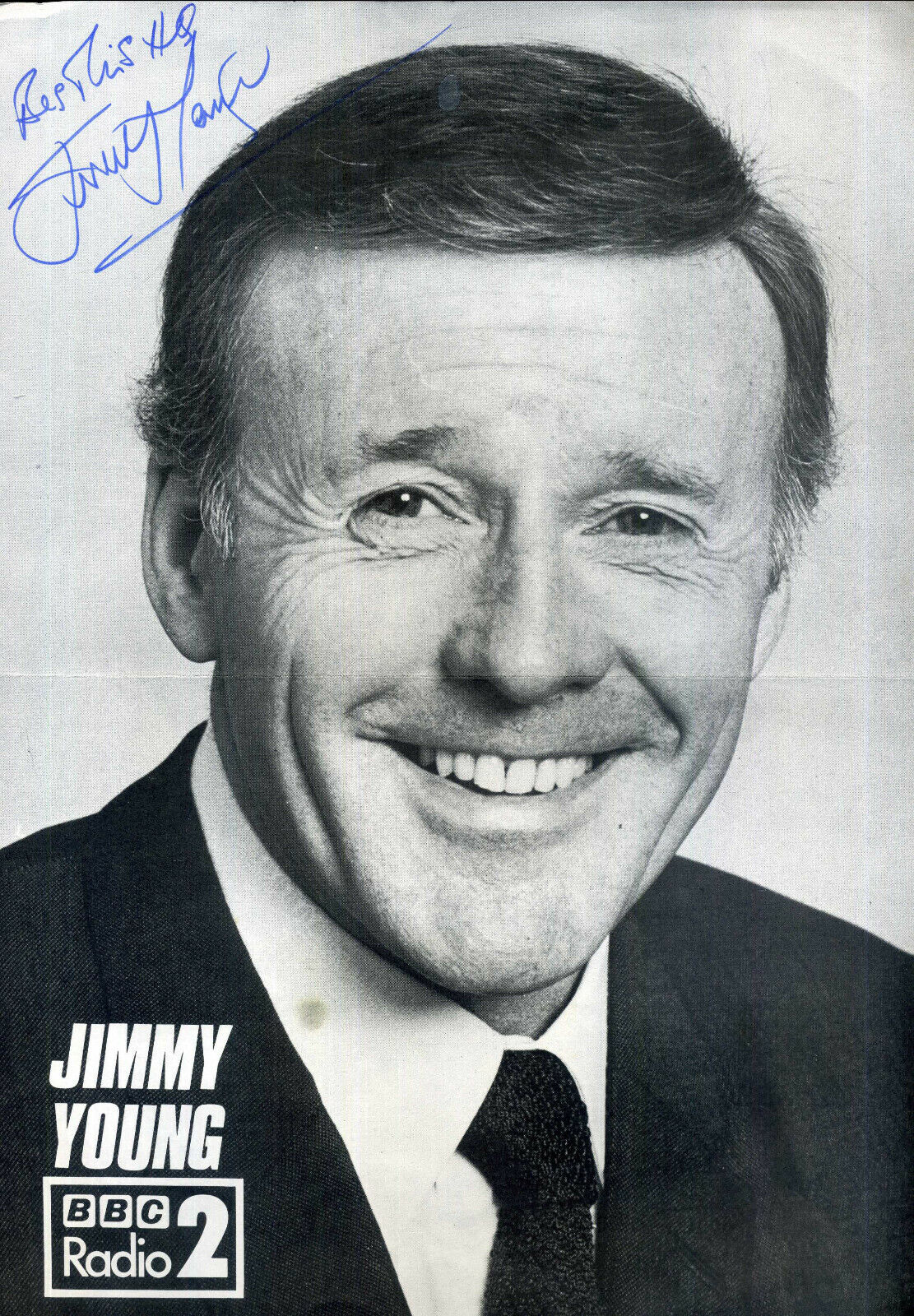 JIMMY YOUNG Signed Photo Poster paintinggraph - Radio DJ Presenter / Host - preprint