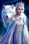 Luxury AB Velvet Diamond Painting Kit - Beauty and the Wolf