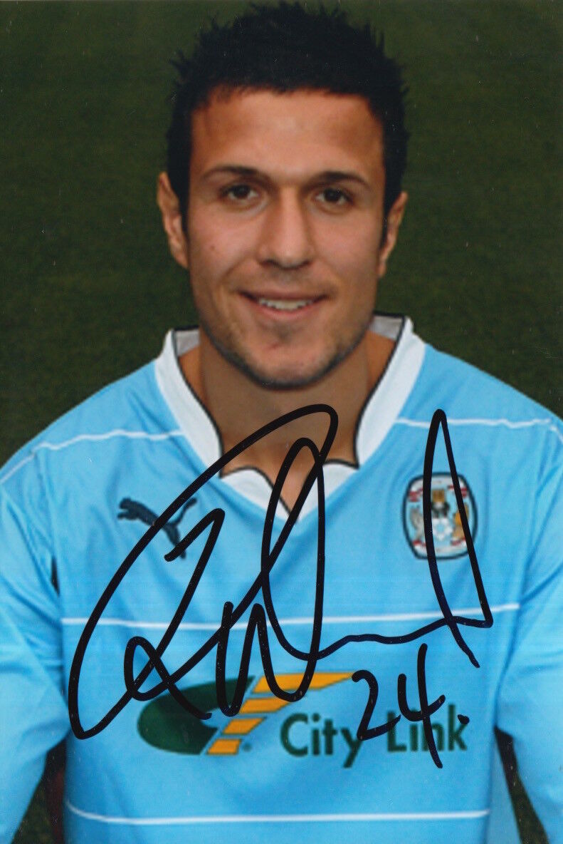 COVENTRY CITY HAND SIGNED RICHARD WOOD 6X4 Photo Poster painting.