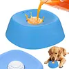 Slow Feeder Dog Bowl for Liquid Treat Bone Broth Dog Lick Bowl Entertained Ball-in Yogurt Pup Lick Toy for Small and Medium Breeds