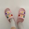 CC 25 Flower Slippers Black Knitted 305305