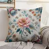 Spring Flower-11CT Stamped Cross Stitch Pillowcase 45*45cm tapestrymarket