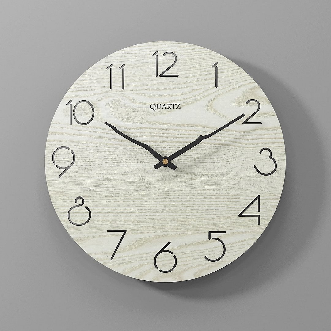 Nordic Simple Wooden 3D Wall Clock Modern Design for Living Room Wall Art Decor Kitchen Wood Hanging Clock Wall Watch Home Decor