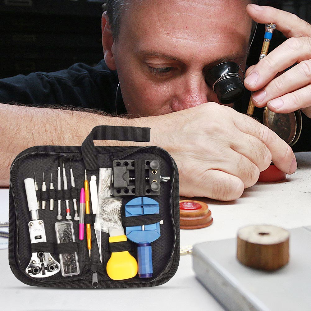 

144Pcs Watch Case Holder Opener Pin Link Remover Spring Bar Repair Tool Kit, 501 Original