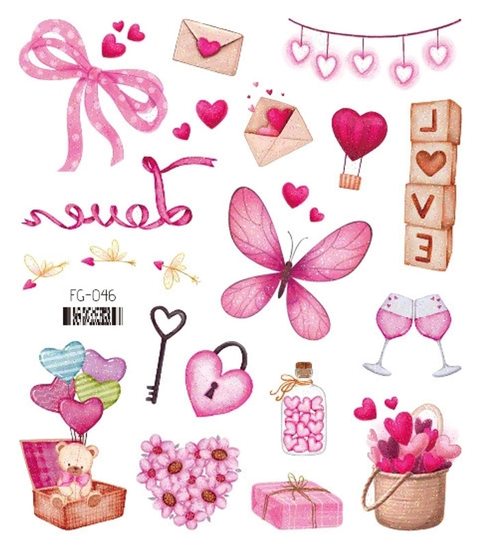 Lady Butterfly Pet Tattoos & Body Art 1 Piece