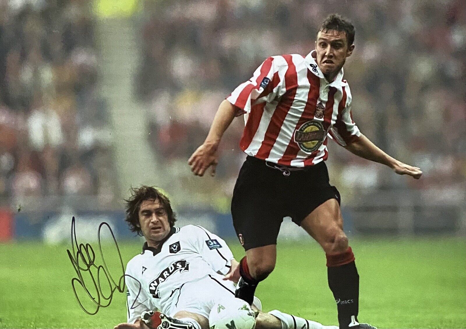 Lee Clark Genuine Hand Signed Sunderland 12x8 Photo Poster painting