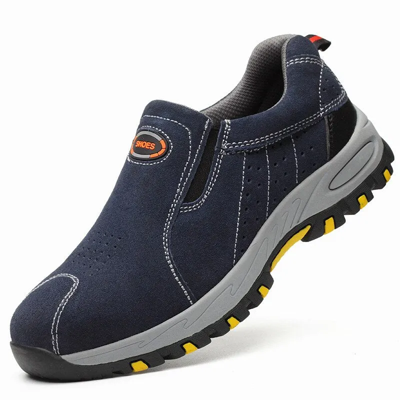 Indestructible Men Shoes Anti-puncture Safety Shoes Work Sneakers Male Hiking Shoes Anti-smash Steel Toe Shoes Security Footwear