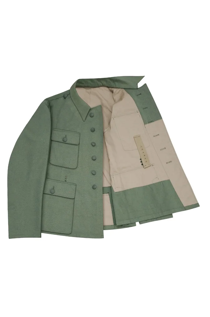   Polizei German M1943 Officer Mottled Green Summer Tunic Feldbluse German-Uniform