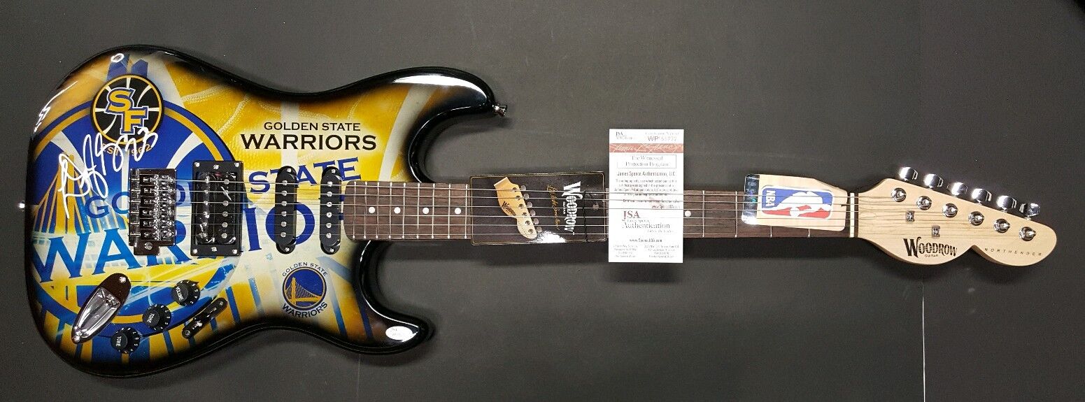 DRAYMOND GREEN Autographed Golden State Warriors Custom Guitar Woodrow. JSA