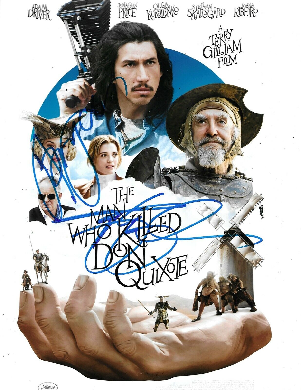 Jonathan Pryce/Terry Gilliam Signed Man Who Killed Don Quixote 12x8 Photo Poster painting AFTAL