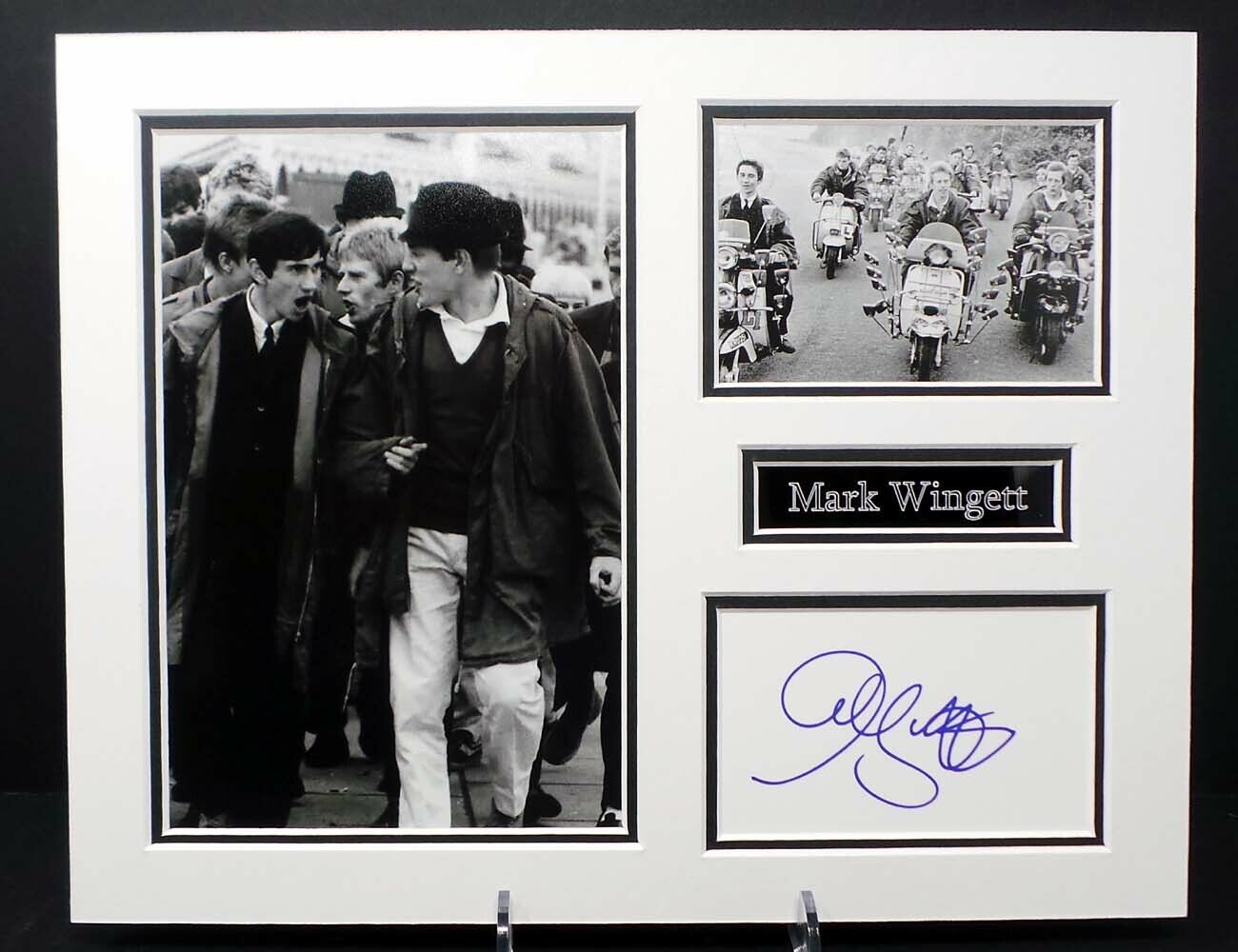 Mark WINGETT Quadrophenia MODS Signed Mounted 14x11 Photo Poster painting 2 Display AFTAL RD COA