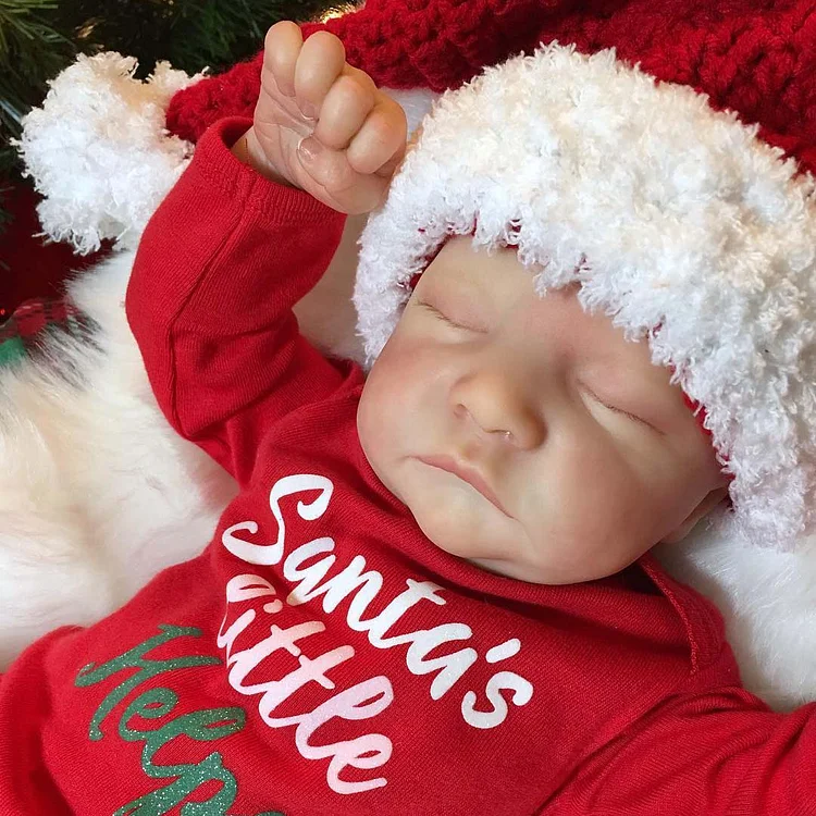 [🎄Christmas Specials] Real Asleep Realistic Weighted 12'' Reborn Silicone Baby Boy Doll Named Bentley that Look Real