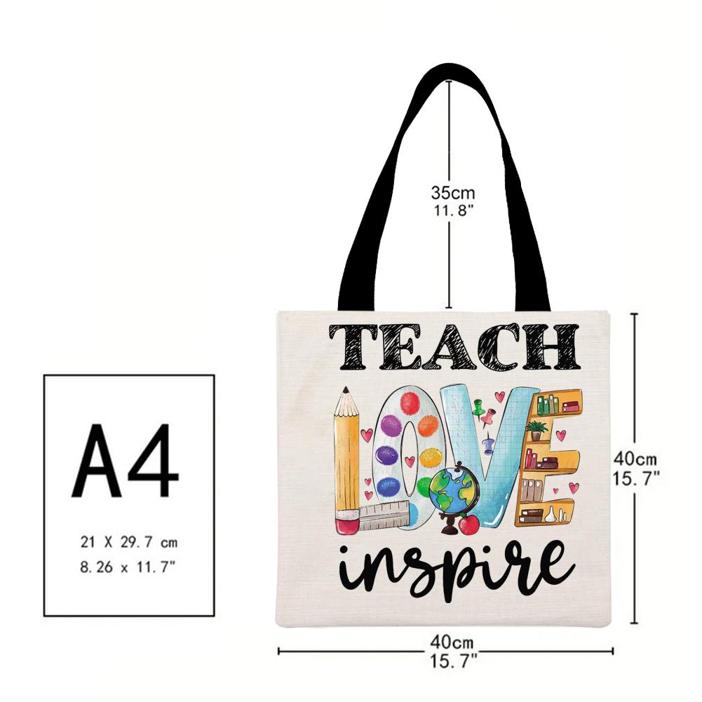 PreSchool Teacher Printed Linen Bag