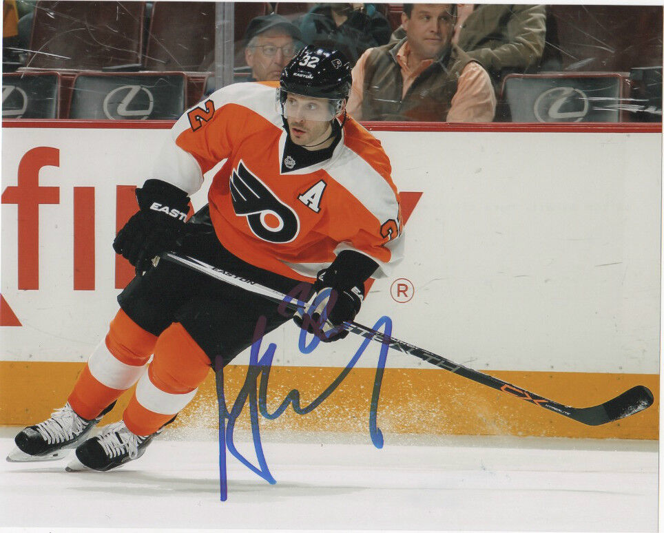 Philadelphia Flyers Mark Streit Signed Autographed 8x10 Photo Poster painting COA