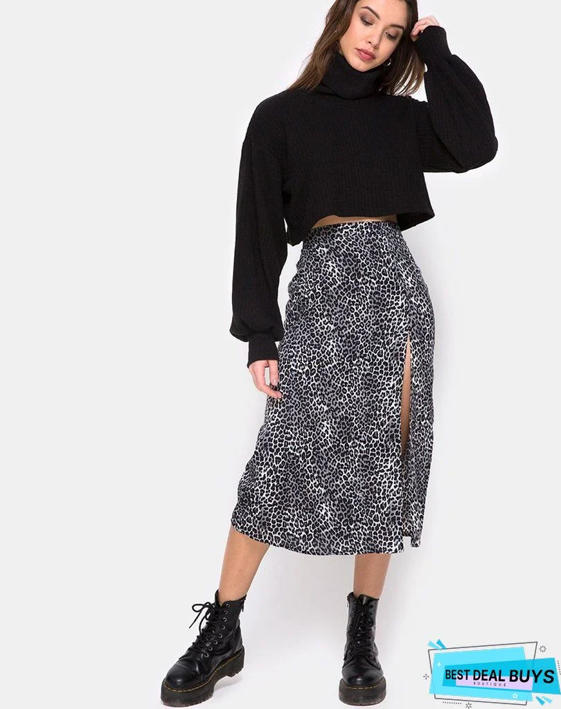 Cotton Blends Regular Fit Color Block Skirt