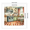 Orange Kitchen Restaurant-11CT Stamped Cross Stitch 50*50cm/19.69*19.69in