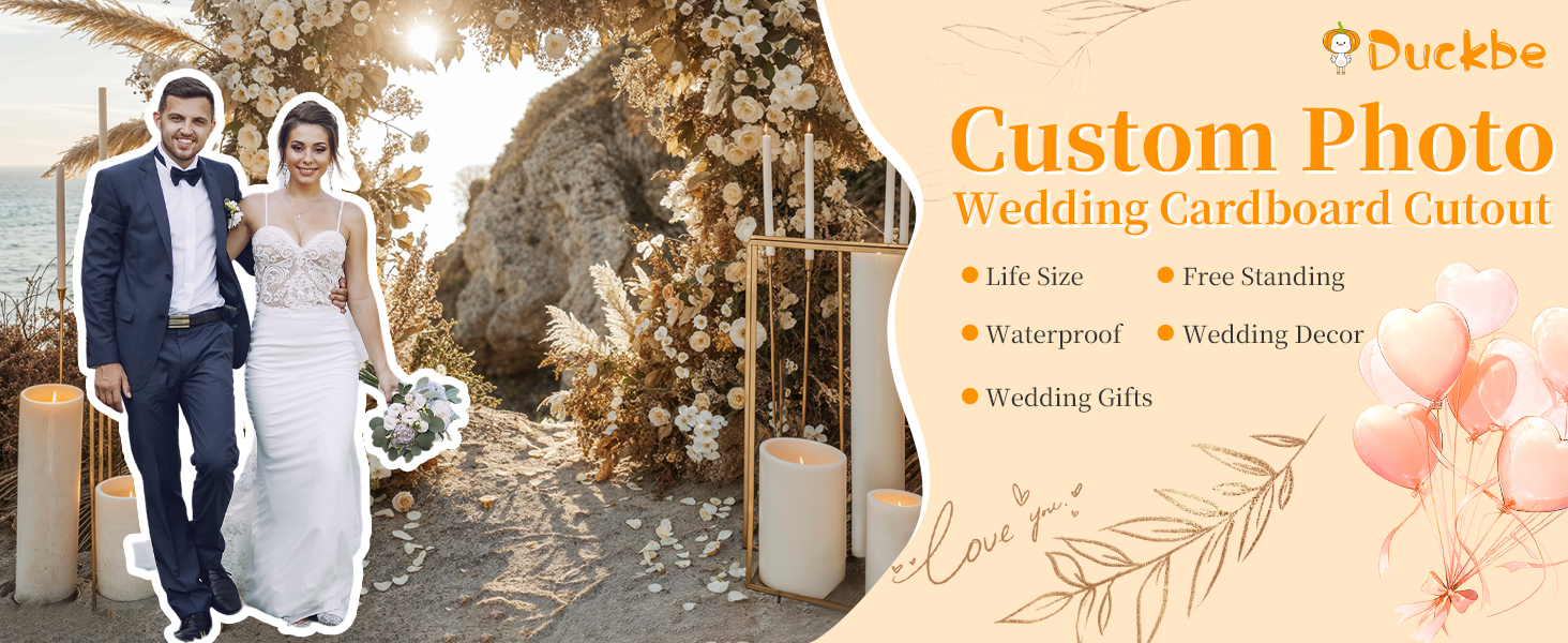 Custom Photo Wedding Cardboard Cutout