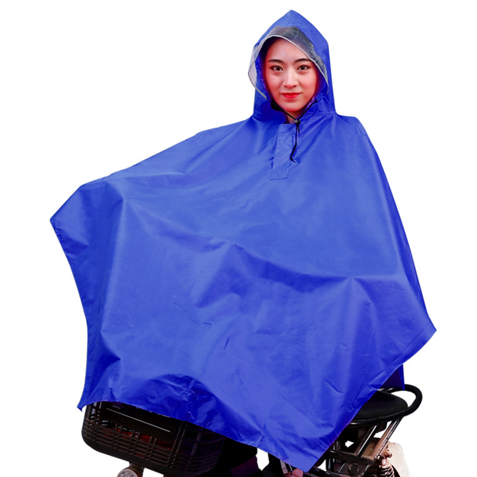 

Bicycle Rain Cape Oxford Cloth Waterproof Poncho Cycling Hooded Raincoat, 501 Original