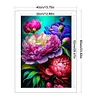 (Multi Style)Peony-Full Embroidery 3 Strands 11CT Stamped Cross Stitch-40*60CM-Large Size