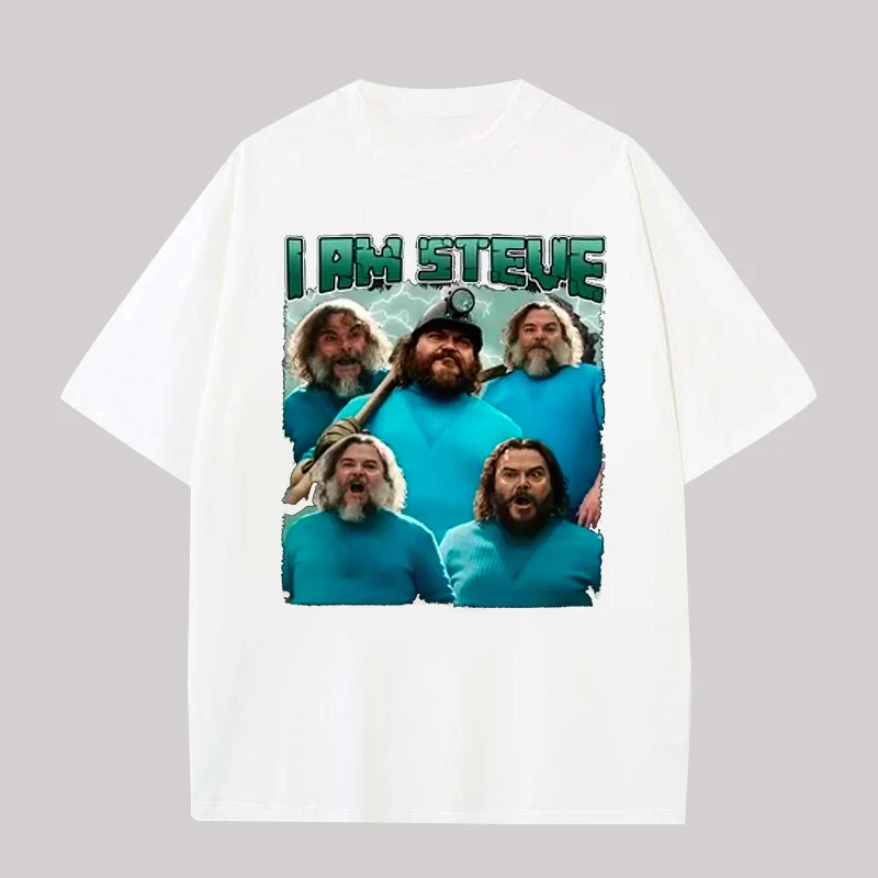 I Am Steve Printed Oversized Unisex T-shirts