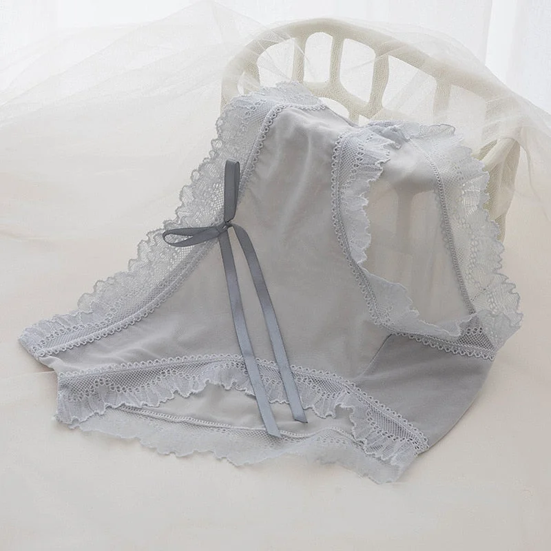 Sexy Lace Panties Cotton Women's Underwear  Fashion Invisible Comfort Briefs Mid Waist Seamless Underwear Female Lingerie