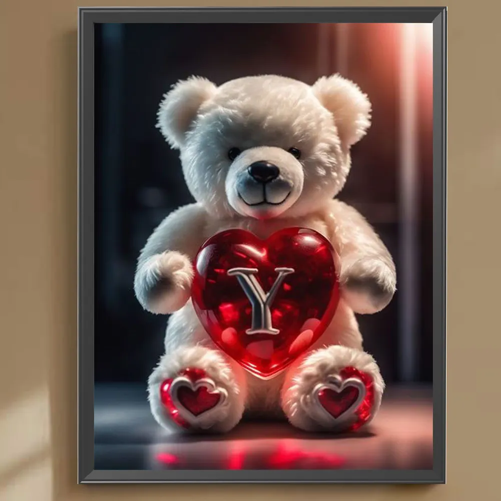 Diamond Painting - Full Square Drill - Bear Love Y(Canvas|35*45cm)