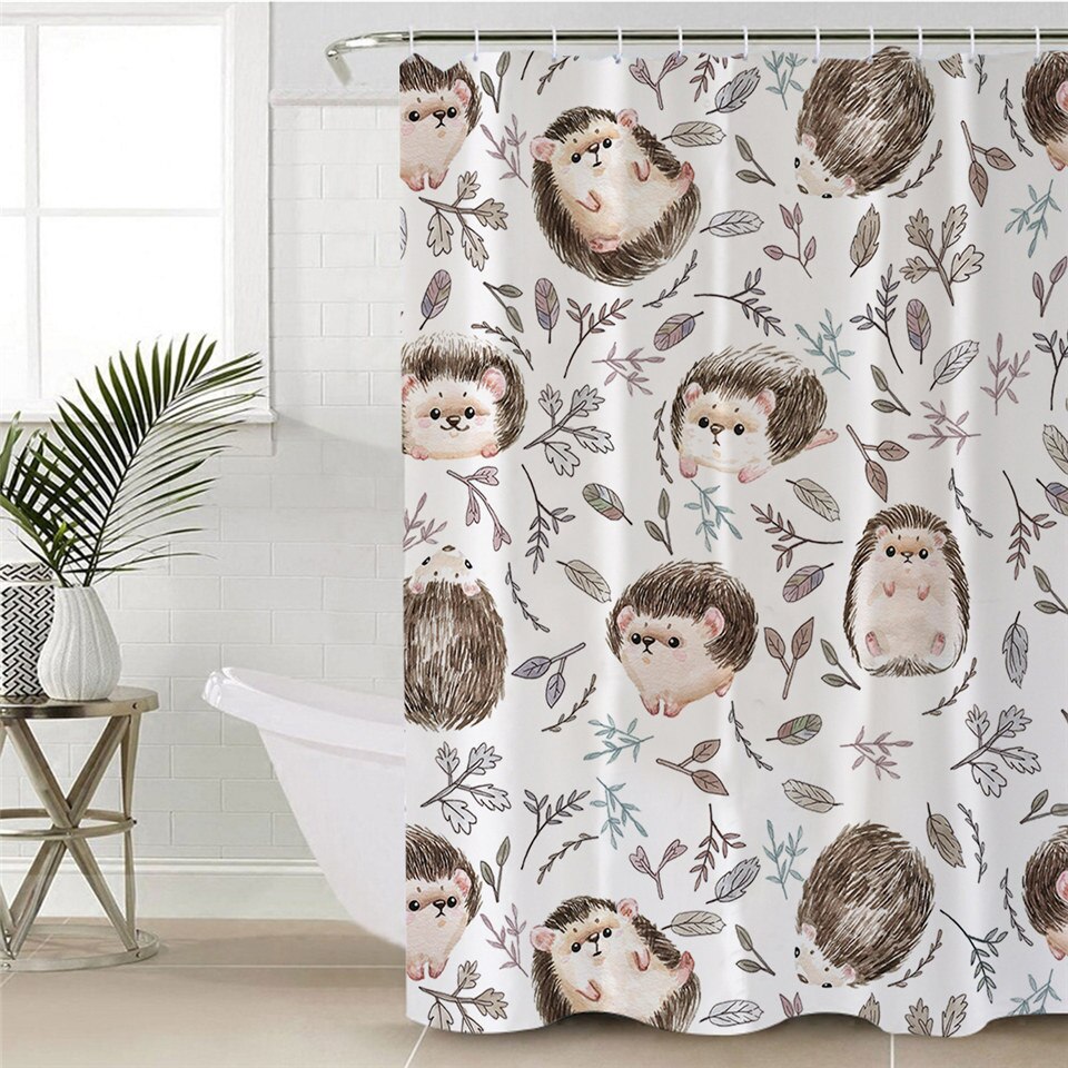 

Hedgehog - Print Shower Curtain, 180*180cm, 501 Original