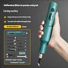 Small Fully Automatic Chisel Woodworker Bonsai Root Carving Lithium Battery Handheld Carving Machine Set